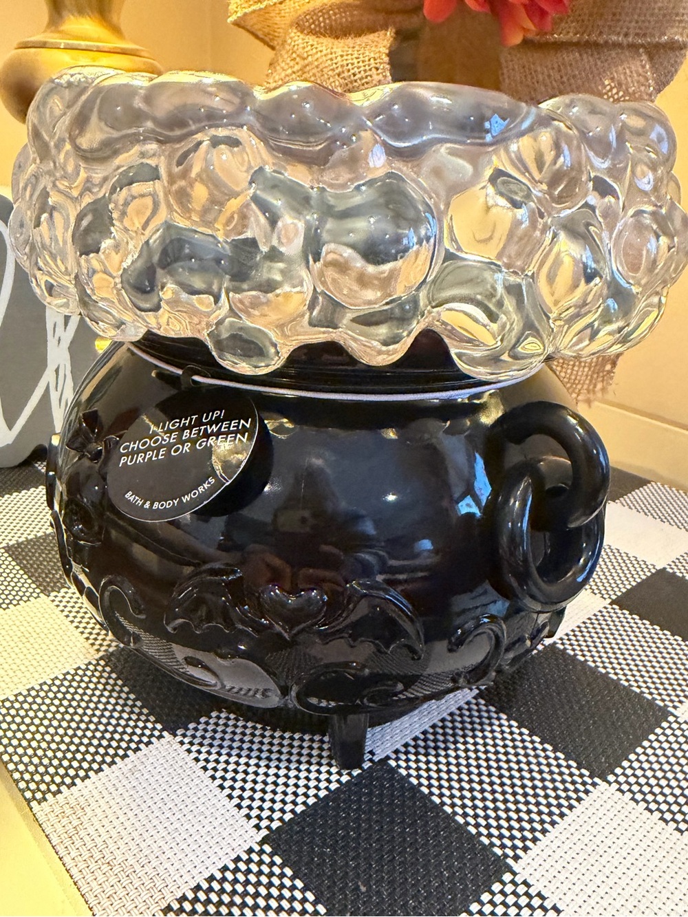 HALLOWEEN BATH & BODY WORKS WITCHES CAULDRON LARGE CANDLE HOLDER NWT 2026